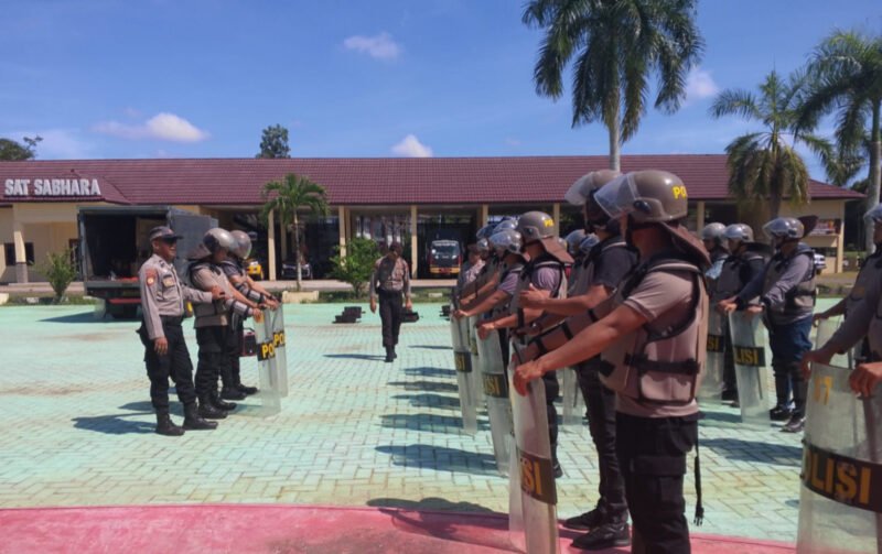 Latihan Dalmas di Polres Pulang Pisau, Bukti Kesiapan Hadapi Eskalasi Massa
