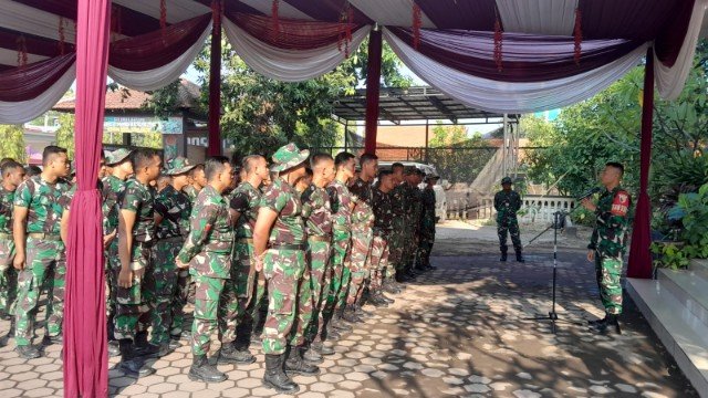 TNI dan Warga Desa Kedondong Bangun Semangat Kebersamaan Lewat Apel dan Senam Pagi