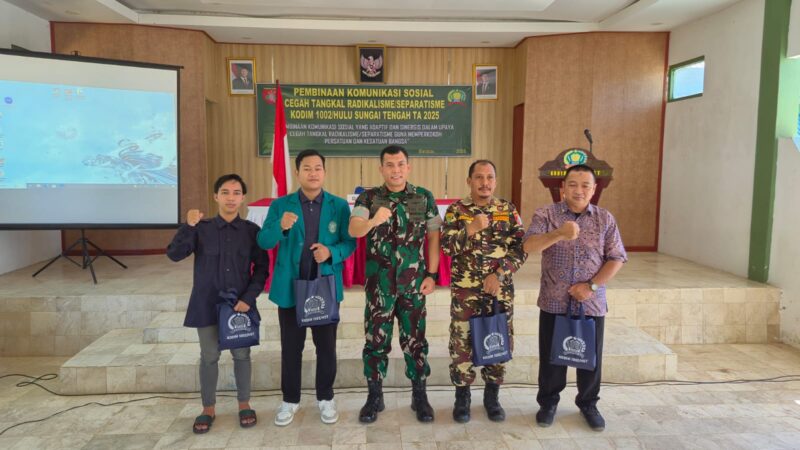 Melalui Komsos, Kodim 1002/HST Bangun Sinergi Cegah Radikalisme dan Separatisme di Wilayah