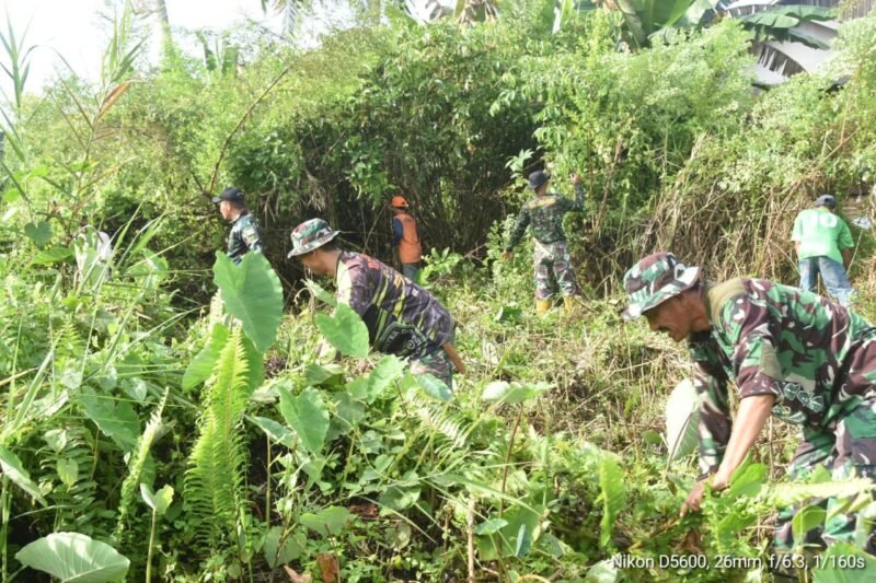 Kodim 1002/HST Turut Sukseskan Ground Breaking Koperasi Merah Putih Desa di Kasarangan