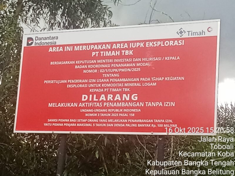 Aktivitas Tambang Merbuk Kenari Bangka Tengah Diduga Ada Upeti Yang Mengalir Ke Oknum Aparat Setempat