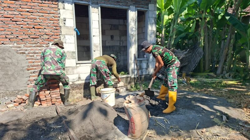 TMMD, ke-126 Kodim 0816/Sidoarjo Renovasi Rumah Warga Tak Layak Huni di Desa Kedondong