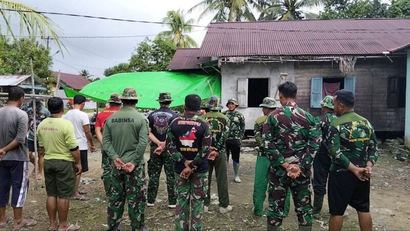 Satgas TMMD ke-126 Kodim 1208/Sambas Laksanakan Apel Pagi di Lokasi Kegiatan
