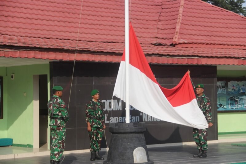 Upacara Bendera di Kodim 1008/Tabalong, Prajurit Ditekankan Pegang Teguh Sapta Marga dan Sumpah Prajurit