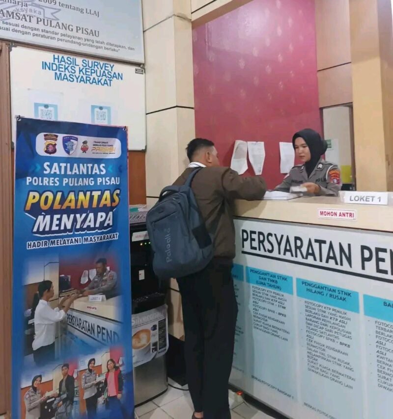 Polantas Pulang Pisau Sapa Masyarakat, Lewat Pelayanan Samsat yang Humanis