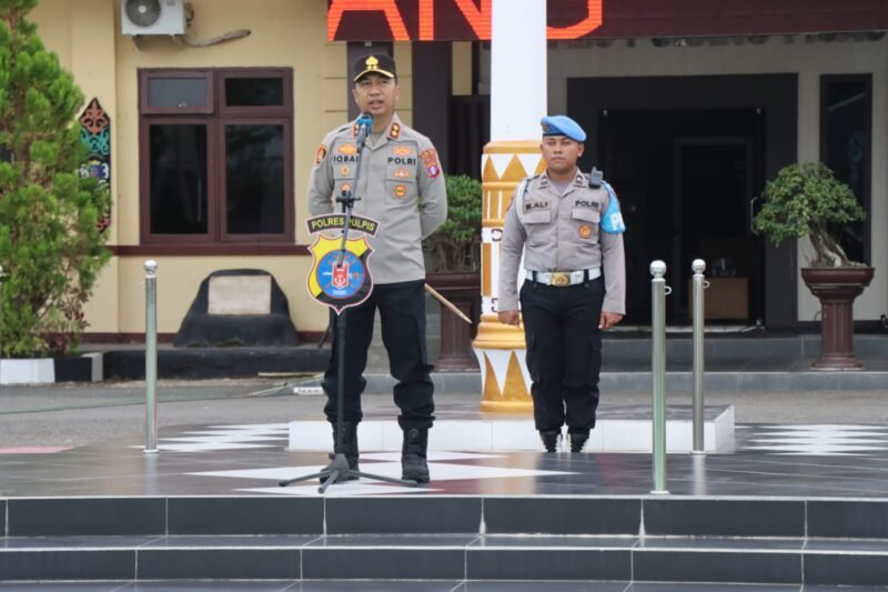 Polres Pulang Pisau Laksanakan Apel Siaga Peringati Satu Tahun Pemerintahan Baru