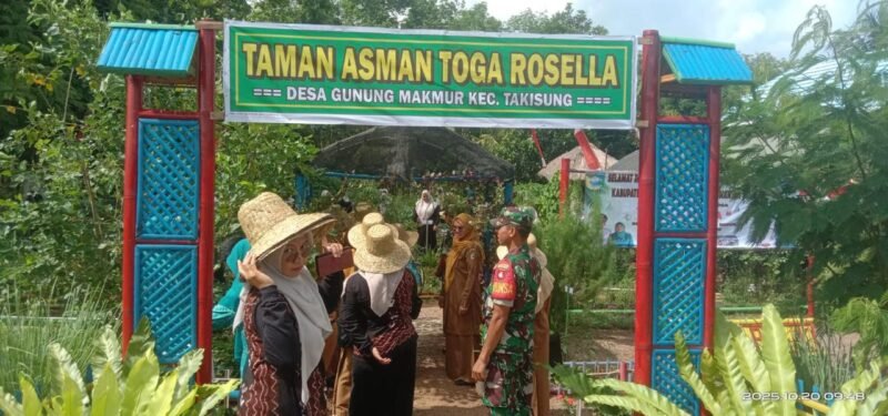Turut Menjadi Juri, Pada Lomba Kebun Asman Toga Danramil 1009-04/Takisung Berikan Apresiasi Kepada Peserta