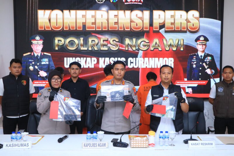 Polres Ngawi Berhasil Ungkap Kasus Curanmor 17 TKP Lintas Provinsi foto/curanmor kasus 17 tkp