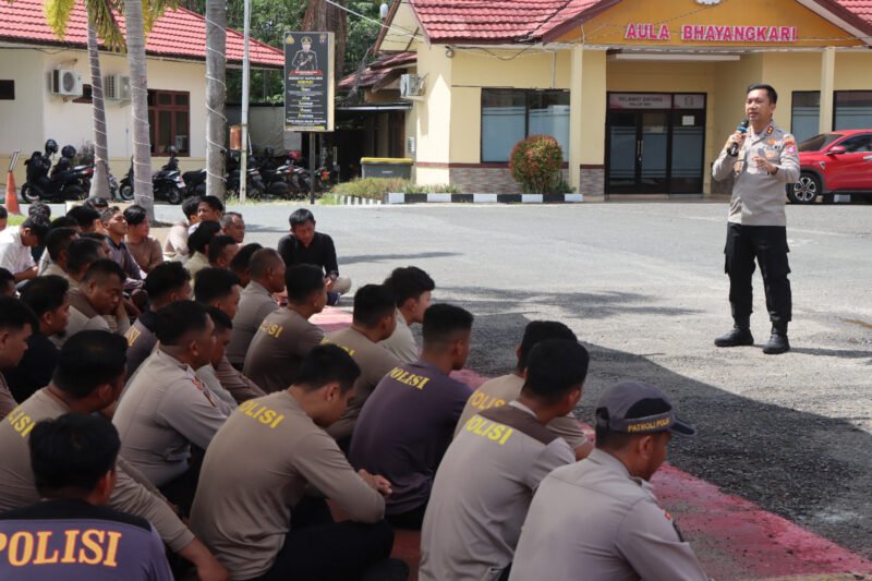 Latihan Sispamkota, Kapolres Pulpis: Personel Harus Tahu Peran dan Siap Tanggap
