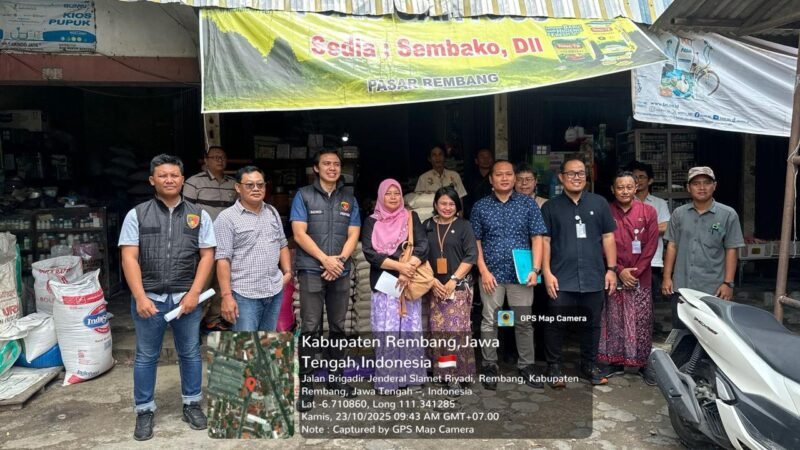 Suasana pagi di Pasar Kota Rembang berasa ada yang berbeda foto/sidak pasar rembang