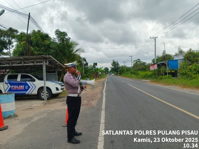 Kamseltibcarlantas: Sat Lantas Polres Pulang Pisau Gelar Dikmas Lantas Penling