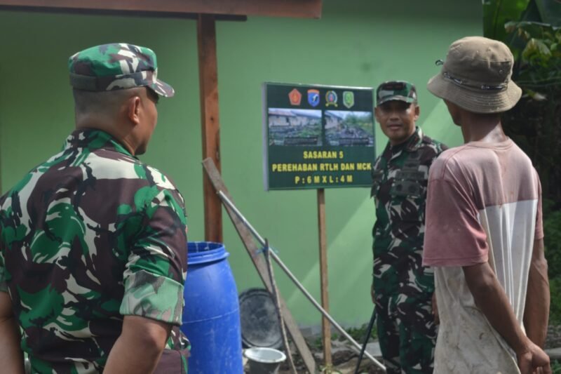 Danrem 121/Abw Tinjau RTLH Milik Pak Mintoni Hasil TMMD ke-126 Kodim 1208/Sambas