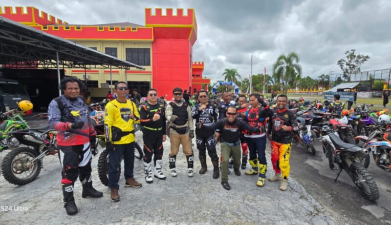 Tantang Adrenalin dan Pererat Silaturahmi, Polres Pulang Pisau Ramaikan Adventure Trail HUT Brimob ke-80 (foto/bahagiyah/istimewah)