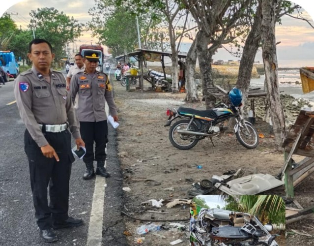 Ambulance APV Tabrak Truk Tangki Satu Korban Tewas di TKP dan Empat Luka-luka (foto)