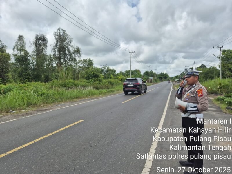 Himbau Kamseltibcarlantas, Satlantas Lakukan Penling di Kota Pulang Pisau (foto/darksalmon-herring-325340.hostingersite.com)
