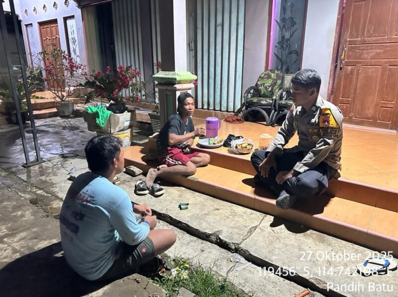 Polsek Pandih Batu Patroli dialogis Ajak Masyarakat untuk Jaga Kamtibmas
