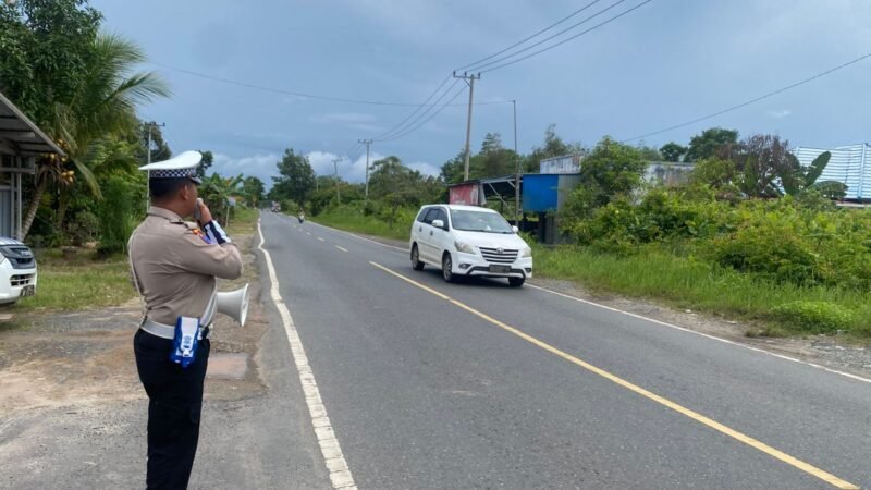 Himbau Kamseltibcarlantas, Satlantas Lakukan Penling di Kota Pulang Pisau