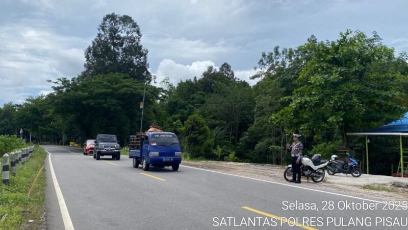 Satlantas Patroli di Daerah Rawan Pelanggaran dan Kecelakaan Lalu Lintas