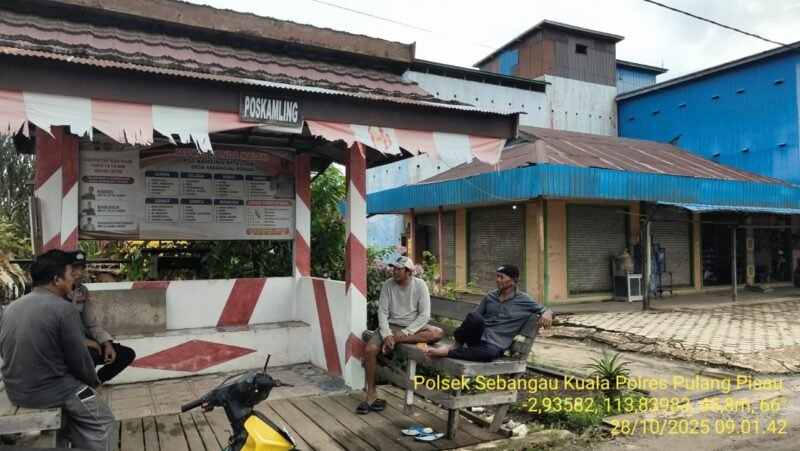 Polsek Sebangau Kuala sambang dan Lakukan Sosialisasi dan imbauan Kepada Masyarakat