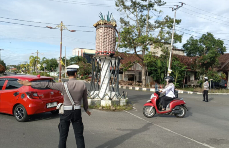 Personel Humanis! Program 'Polantas Menyapa' Satlantas Polres Pulang Pisau Jamin Keamanan Pengguna Jalan