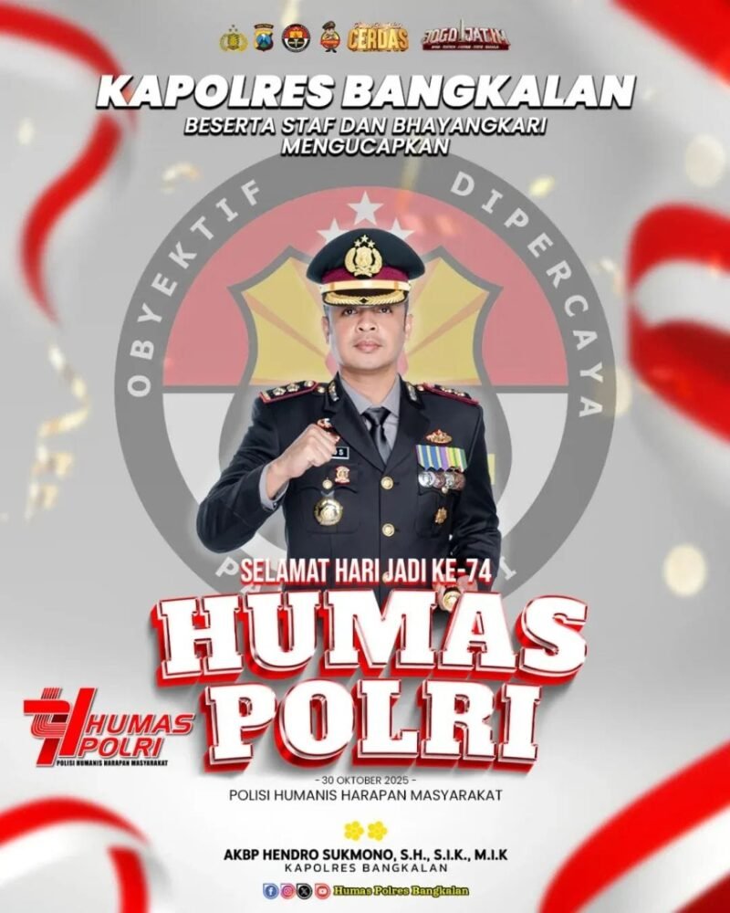 Wujud Sinergi Polres Bangkalan dan Media, Sukses Bangun Kepercayaan Publik di HUT ke-74 Humas Polri (foto/istimewah)