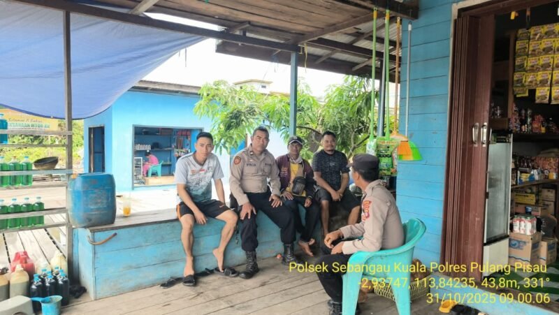 Polsek Sebangau Kuala sambang dan Lakukan Sosialisasi dan imbauan Kepada Masyarakat