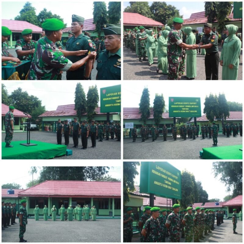 Kodim 1008/Tabalong Gelar Korp Raport Kenaikan Pangkat Periode 1 Oktober 2025