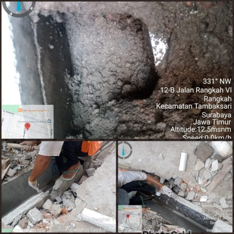 Foto : penyambung pipa warga yang terkesan asal asalan