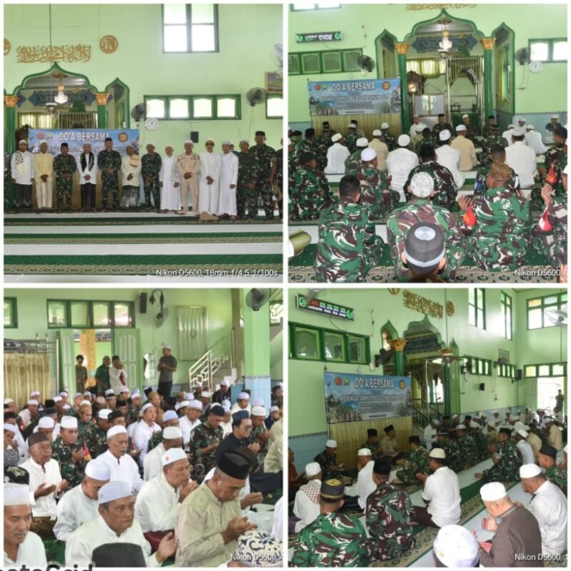 Doa Bersama Sambut HUT ke-80 TNI, Kodim 1002/HST Gelar Kegiatan di Masjid Al-Magfirah