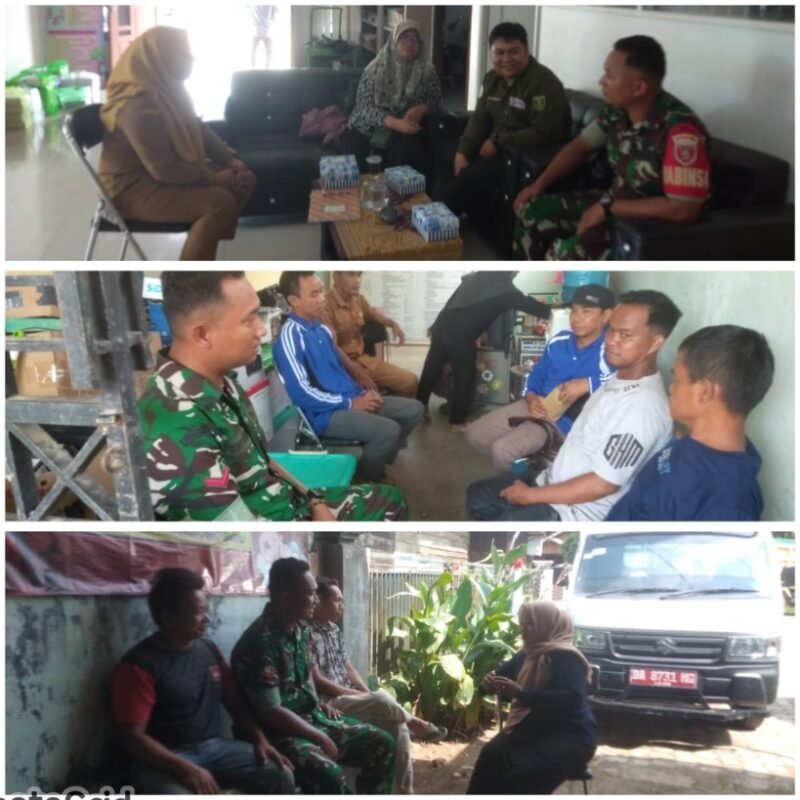 Babinsa Koramil 1008-01/Muara Uya Laksanakan Komsos Bersama Warga Desa Kampung Baru