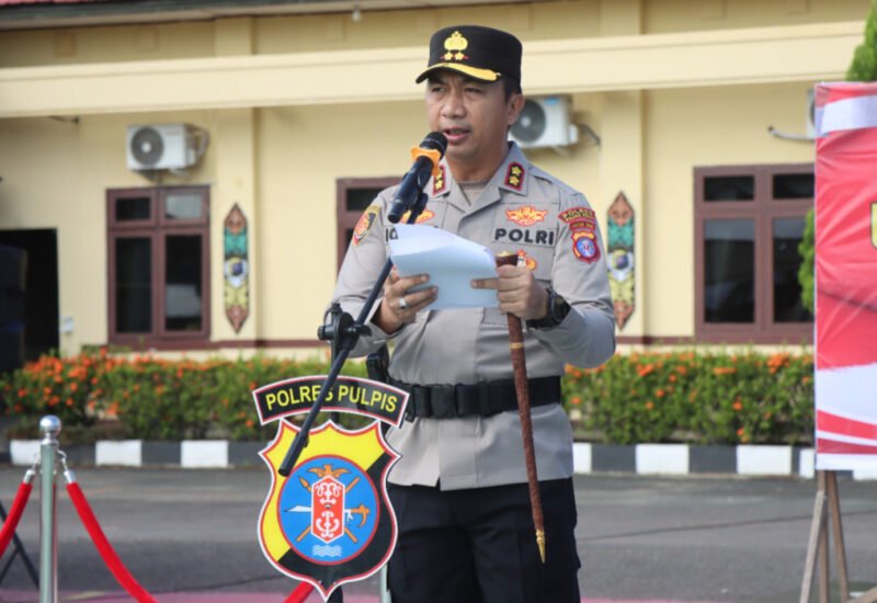 AKBP Iqbal Sengaji Buka Latihan Kerja Siswa Diktuk Bintara Polri di Polres Pulang Pisau