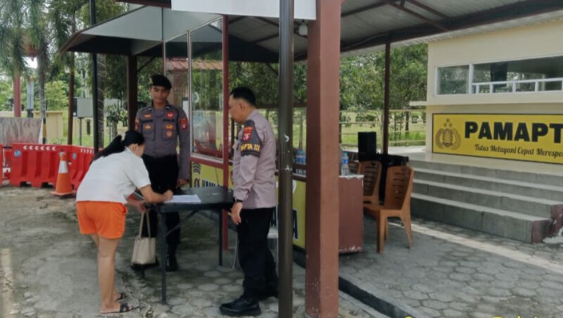 Polres Pulang Pisau Tampilkan Pelayanan Prima di Pos Jaga Utama