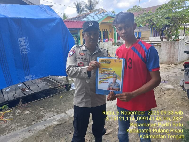 Polsek Pandih Batu Laksanakan Sosialisasi Call Center di Polsek Pandih Batu