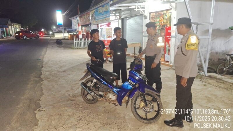 Polsek Maliku Laksanakan KRYD di Wilayah Hukumnya