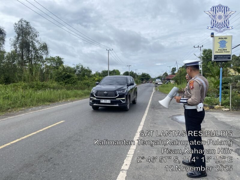Lewat Penling, Polres Pulang Pisau Tekankan Budaya Tertib Lalu Lintas pada Warga
