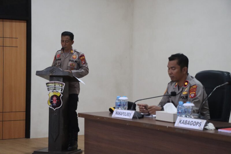 Polres Pulang Pisau Gelar Latpraops, Mantapkan Kesiapan Jelang Operasi Zebra Telabang 2025