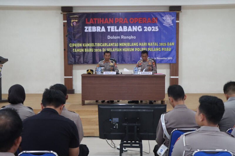 Operasi Zebra Telabang 2025 Segera Dimulai, Polres Pulang Pisau Perkuat Edukasi dan Penindakan