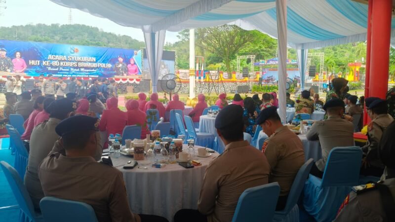 Wujud Sinergi, Kapolres Pulang Pisau Turut Rayakan Ulang Tahun ke-80 Korps Brimob