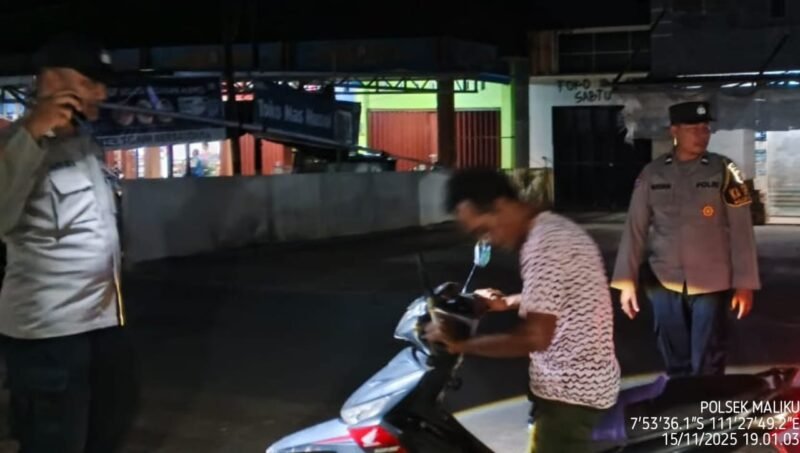 Polsek Maliku Laksanakan KRYD di Wilayah Hukumnya