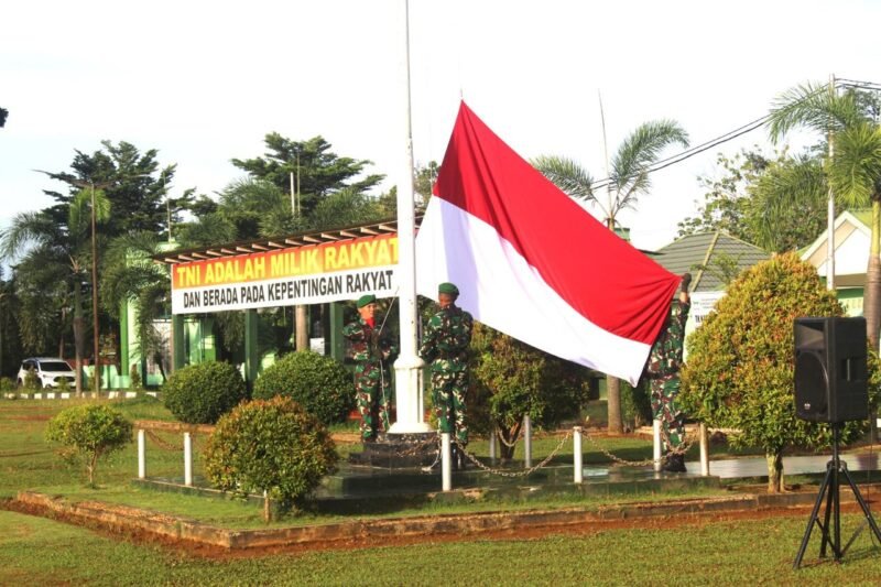 Kodim 1009/TLA Gelar Upacara, Kasdim Bacakan Amanat Kepala Staf Angkatan Darat