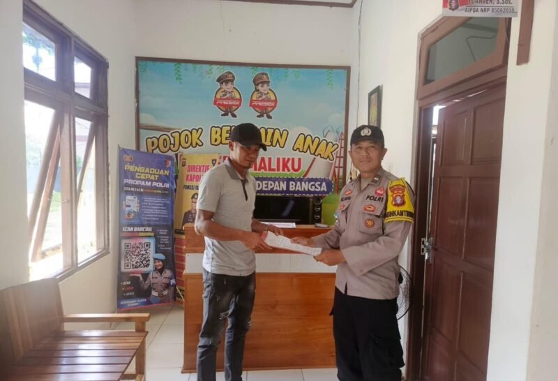 TargetNews.ID/Redaksi/Foto/Komitmen Kepolisian Sektor (Polsek) Maliku dalam memberikan pelayanan prima kepada masyarakat kembali melakukan kegiatan sambang