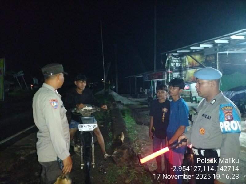 Polsek Maliku Laksanakan KRYD di Wilayah Hukumnya