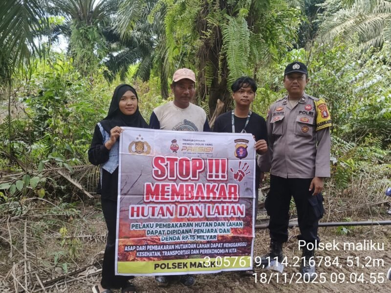 Sampaikan Imbauan Kamtibmas Kepada Masyarakat oleh Personel Polsek Maliku