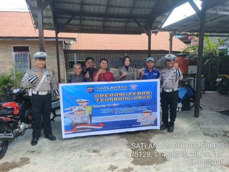 Satlantas Pulang Pisau Gelar Sosialisasi Ops Zebra Telabang 2025: Siap-siap Tertib Berlalu Lintas!
