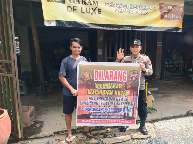 Foto: Polsek Sebangau Kuala, Laksanakan Sosialisasi Karhutla