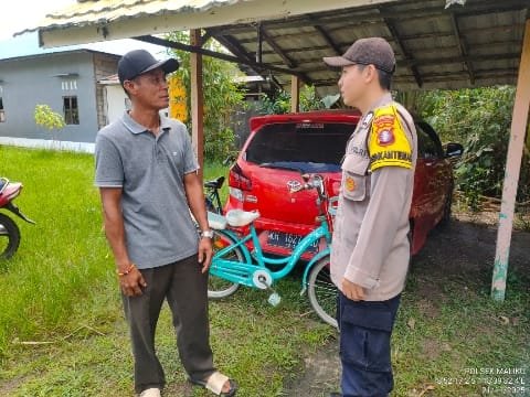 Sampaikan Imbauan Kamtibmas Kepada Masyarakat oleh Personel Polsek Maliku
