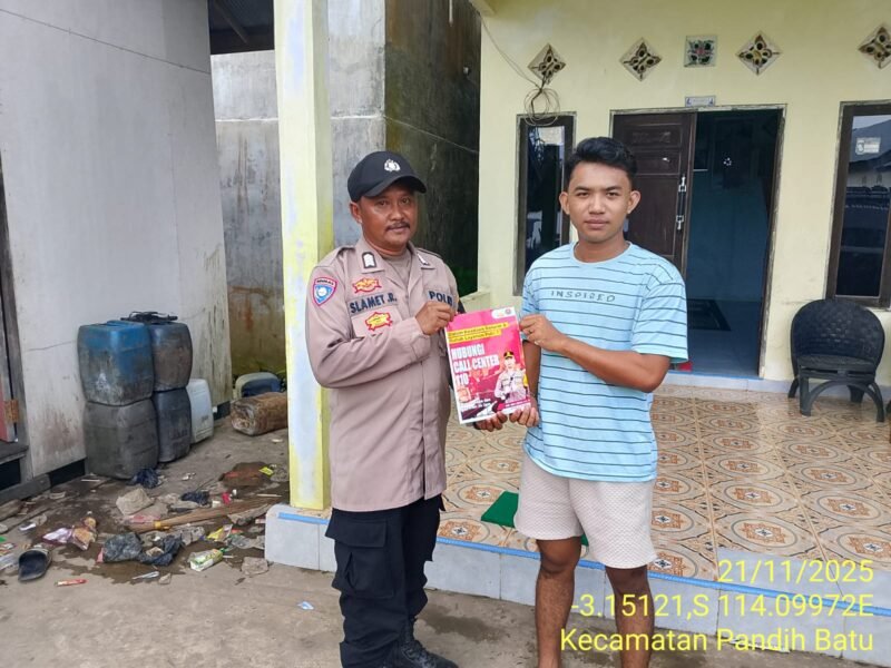 Polsek Pandih Batu Laksanakan Sosialisasi Call Center di Polsek Pandih Batu