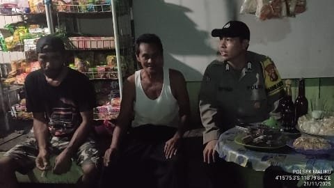 Antisipasi Terjadinya Tindak Pidana Polsek Maliku Patroli Malam
