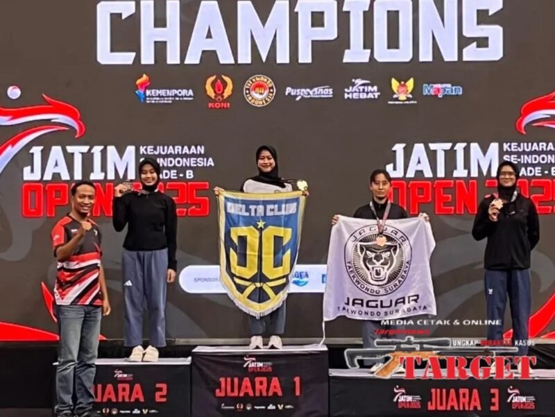 TargetNews.ID/Foto/Taekwondo Muda Yonzeni 2 Marinir Raih Prestasi Gemilang di Taekwondo Championship Jatim Open 2025