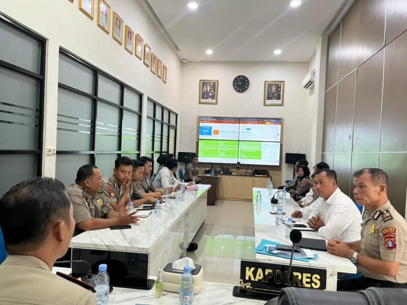 Siap Wujudkan Birokrasi Bersih, Polres Pulang Pisau Gelar Rapat Persiapan WBBM